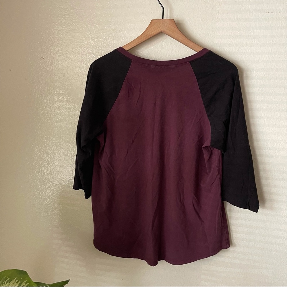 Torrid | Wine Down Classic Raglan Tee - Picture 5 of 7
